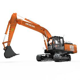 3D Rigged Hitachi ZH210 Hybrid Excavator model